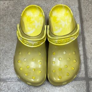 CROCS Women's Clear Top Yellow